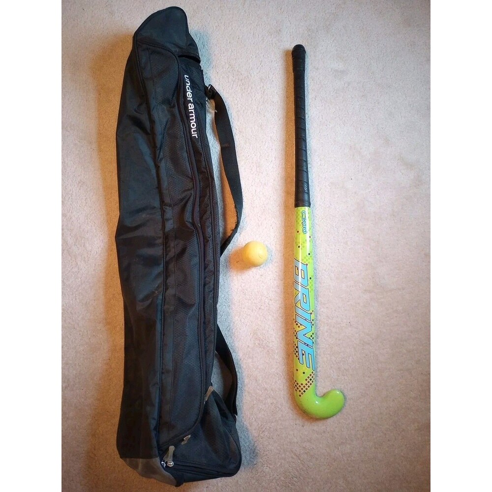 Brine Field Hockey Stick C300 25mm Bow With Under Armour Carrying Bag and Ball